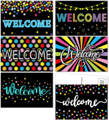 ceiba tree Chalkboard Welcome Postcards Colorful Welcome to Our Class Cards Back to School for Kids