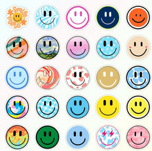50PCS Smiling Stickers, Cute Water Bottle Stickers for Kids, for Teaching Rewards, Notebooks, Stationery, Luggage, Cartoon PVC Happy Stickers