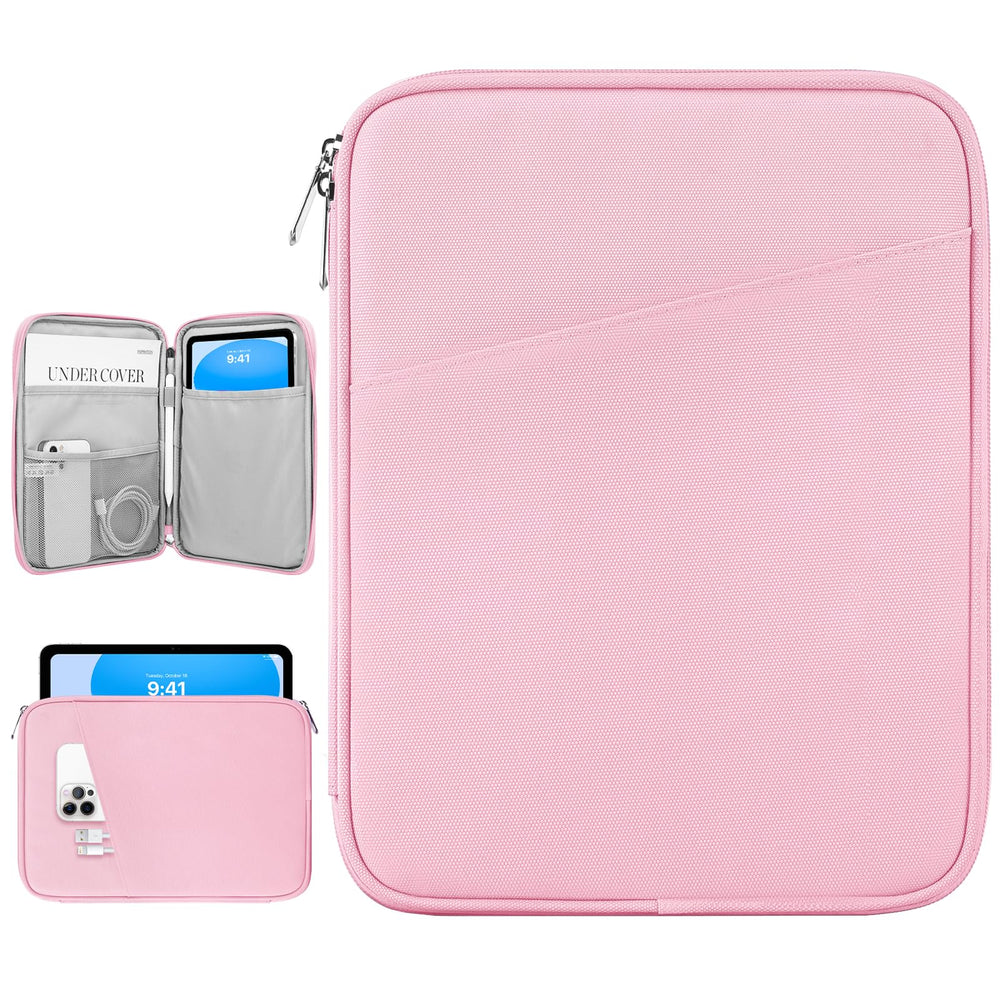 Dadanism 9-11" Tablet Sleeve Bag Carrying Case for iPad (A16) 11th Gen 11", iPad 10th Gen 10.9" Air 5/4, iPad Air M4/Pro 11", iPad 9/8/7th, Galaxy Tab A11+ Plus 11", Remarkable 2 10.3", Black