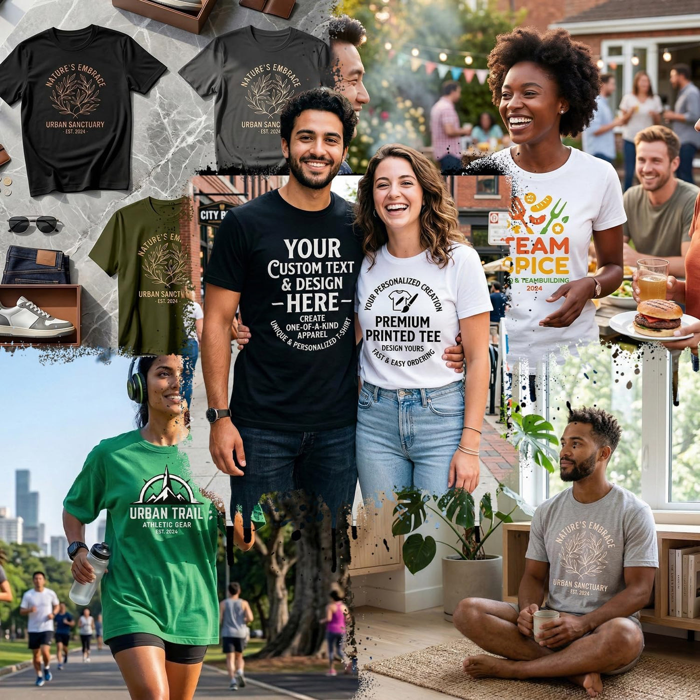 Custom T Shirts with Photo/Logo/Text - Personalized Comfort Cotton Tee for Men Women Design Your Own Shirt Front & Back Print