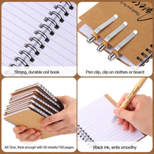 Honoson 80 Pcs/40 Set Spiral Notebook Bulk Employee Appreciation Gift 4x6 Inch Thank You for Being Awesome Inspirational Journal with Bamboo Pen for Staff Christmas Coworker