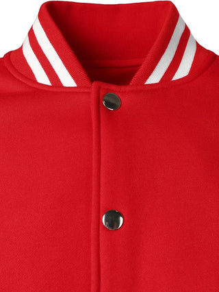 HOOD CREW Man’s Varsity Baseball Jacket Cotton Blend Letterman Jackets