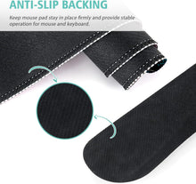 Keyboard Mouse Pad Set,Large Gaming Mouse Pad+Keyboard Wrist Rest+Wrist Rest+Coaster,Computer Desk pad Set Wrist Support for Office Desktop Laptop. (35.4" x 15.7") Extended Desk Mat (Floral)