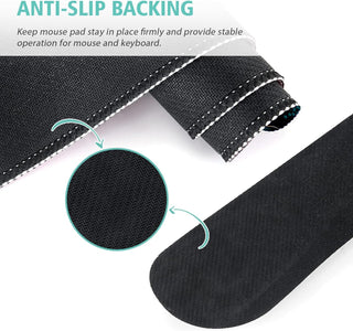 Keyboard Mouse Pad Set,Large Gaming Mouse Pad+Keyboard Wrist Rest+Wrist Rest+Coaster,Computer Desk pad Set Wrist Support for Office Desktop Laptop. (35.4" x 15.7") Extended Desk Mat (Floral)