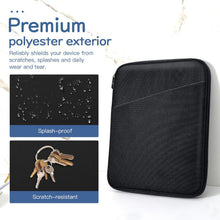 Dadanism 9-11" Tablet Sleeve Bag Carrying Case for iPad (A16) 11th Gen 11", iPad 10th Gen 10.9" Air 5/4, iPad Air M4/Pro 11", iPad 9/8/7th, Galaxy Tab A11+ Plus 11", Remarkable 2 10.3", Black