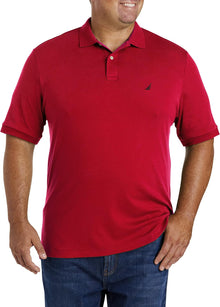 Nautica Men's Classic Fit Short Sleeve Dual Tipped Collar Polo Shirt