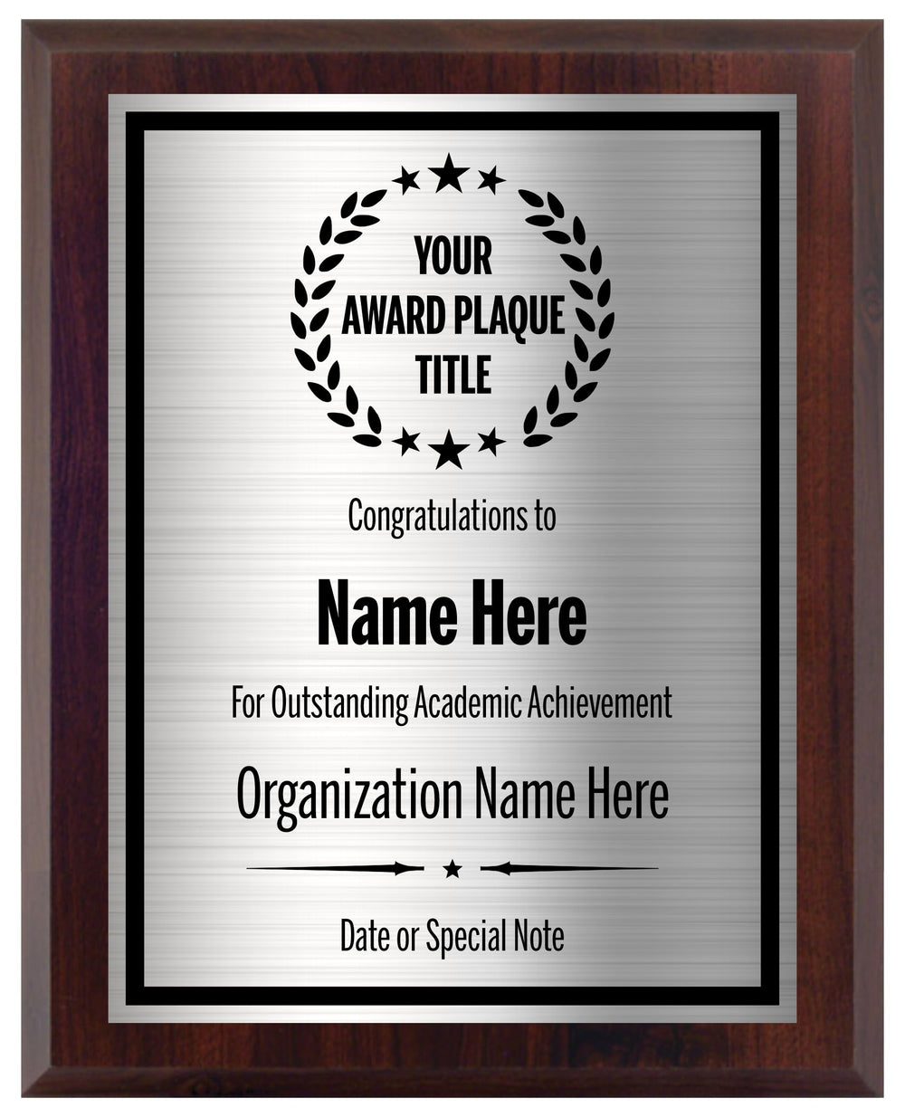 Award Plaques Personalized with Your Text and Title - Engraved Plaque Customized for Employee Appreciation, Recognition, Retirement, Service, Thank You, and more - Custom Awards for Employees, Co-Worker, Friends - Choose Your Size: (6x8 Gold/Black)