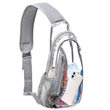gdbis Clear Sling Bag, Stadium Approved PVC Crossbody Backpack, Clear Casual Chest Daypack for Hiking, Stadium or Concerts