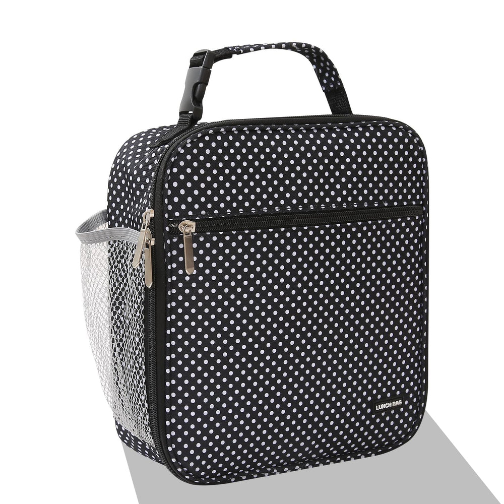 Lovoeo Lunch box Lunch bag for men women Insulated Lunchbox Lunch bags for Work Picnic Travel (Black)