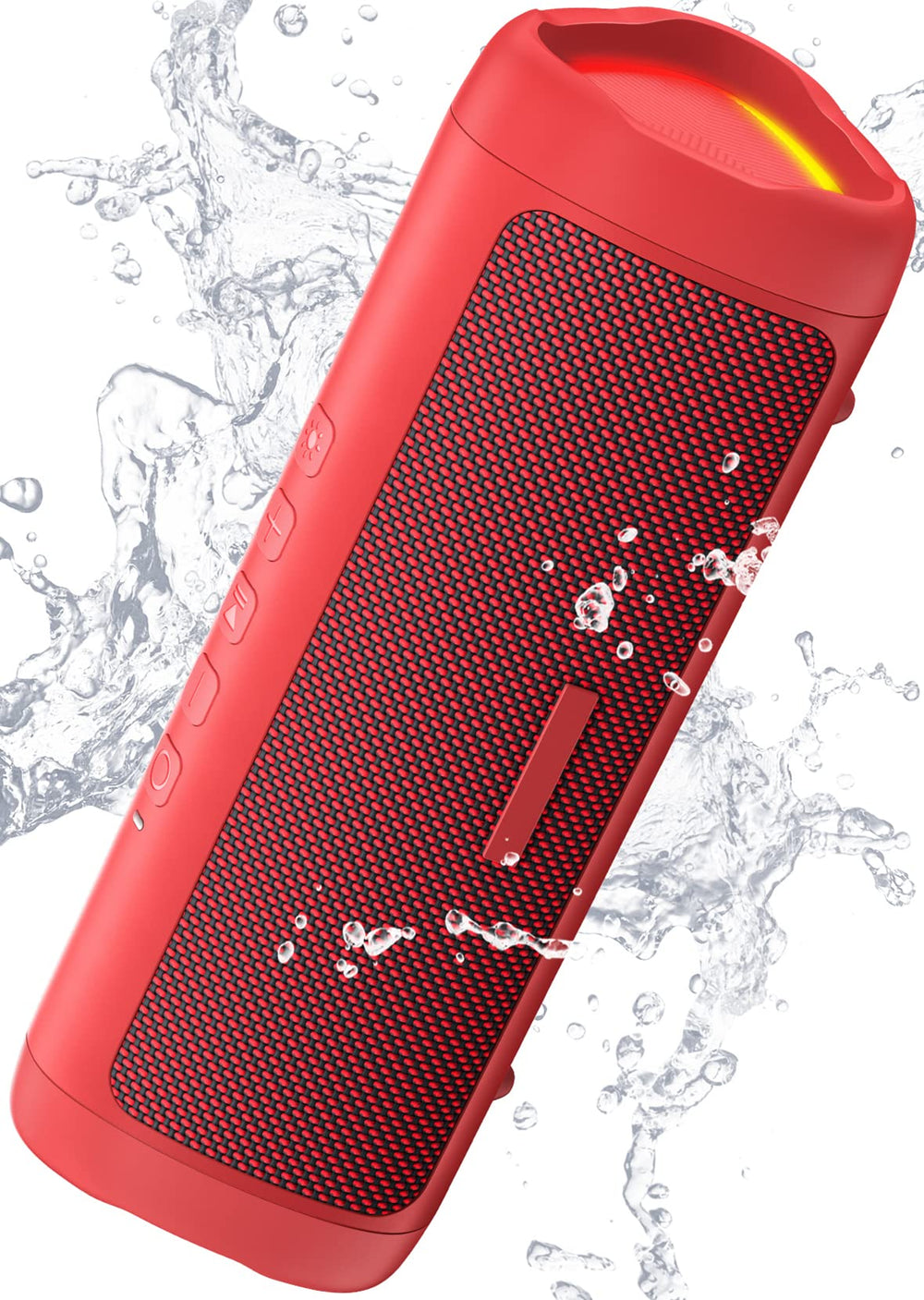 Bluetooth Speaker, 20W HD Sound, Portable Wireless, IPX5 Waterproof, Up to 24H Playtime, TWS, for Home/Party/Outdoor/Camping/Beach Essentials, Birthday Gift for Fathers Day Men Dad Husband (Black)