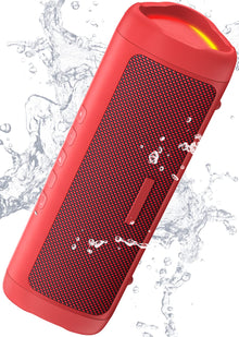 Bluetooth Speaker, 20W HD Sound, Portable Wireless, IPX5 Waterproof, Up to 24H Playtime, TWS, for Home/Party/Outdoor/Camping/Beach Essentials, Birthday Gift for Fathers Day Men Dad Husband (Black)