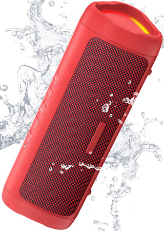 Bluetooth Speaker, 20W HD Sound, Portable Wireless, IPX5 Waterproof, Up to 24H Playtime, TWS, for Home/Party/Outdoor/Camping/Beach Essentials, Birthday Gift for Fathers Day Men Dad Husband (Black)