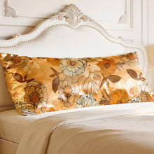 EXQ Home Silky Satin Pillowcase for Hair and Skin,Printed Pillow Cases Standard Size Set of 2 Satin Pillow Case 2 Pack with Envelope Closure(Ink Leaf, 20x26)