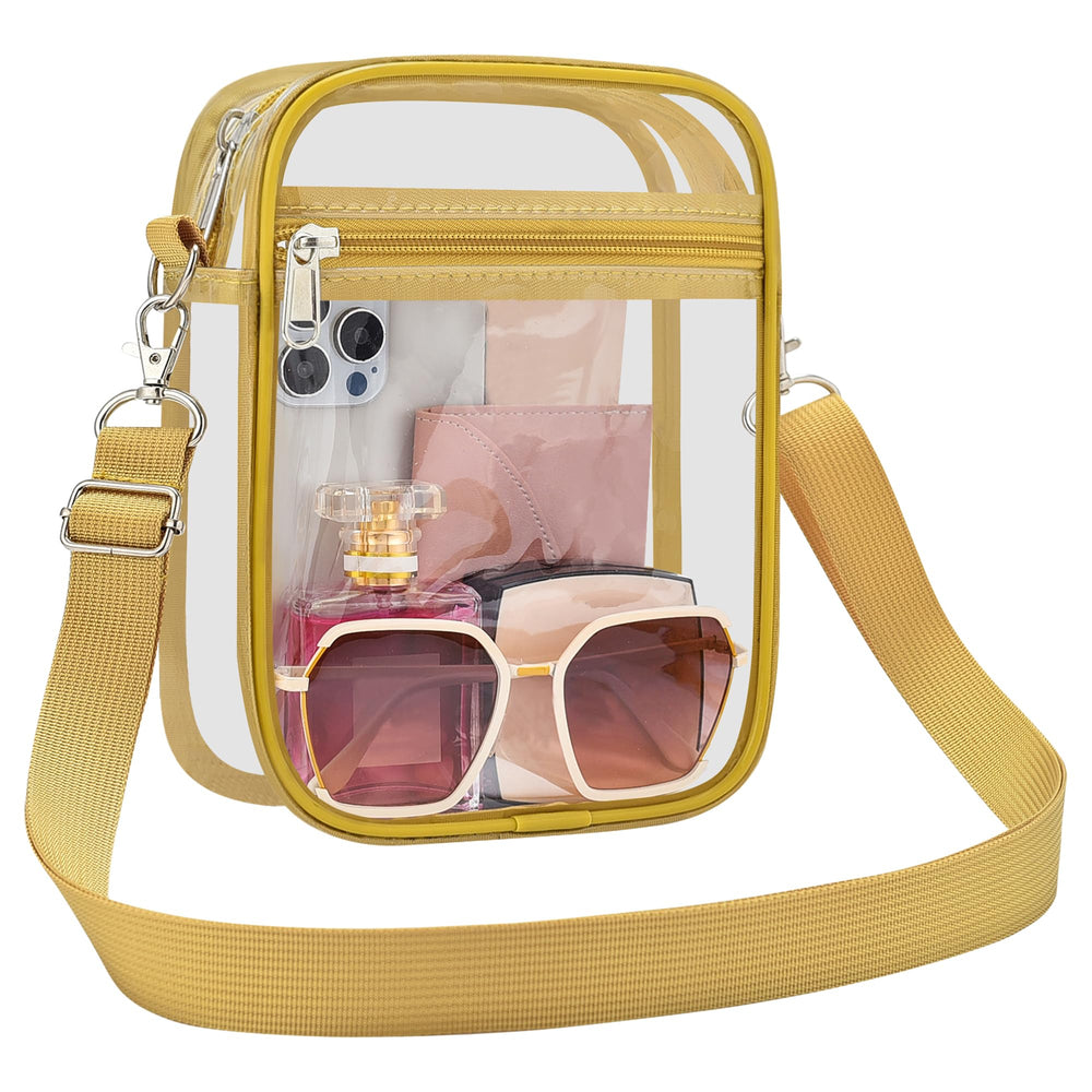 Clear Bag Stadium Approved Clear Purse for Women Clear Crossbody Bag for Stadium Events Concerts Festivals