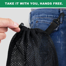 10 PCS With Clips Mesh Drawstring Bags, Portable Nylon Storage Bags for toy,Sports Storage,Outdoor activities etc. (5.9x7.9in)