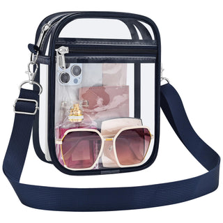Clear Bag Stadium Approved Clear Purse for Women Clear Crossbody Bag for Stadium Events Concerts Festivals