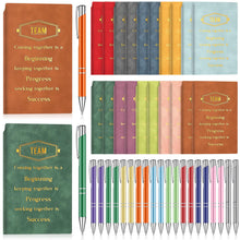 Colarr 40 Pcs Appreciation Gifts Bulk Inspirational PU Leather Notebook Journal & Pen Set Thank You Gifts for Staff, Employees, Coworkers, Nurses(Black,May You)
