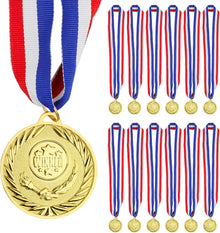 Gold Medals for Awards,1st Winner Medals for Sports, Competitions, Party, Olympic Style, 2 Inches