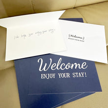 Besttile Hotel & Motel Greeting Cards,4x6 inch Welcome Enjoy Your Stay Welcome Guests Card with Envelope,20 Pcs Per Pack
