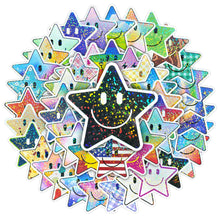 50PCS Smiling Stickers, Cute Water Bottle Stickers for Kids, for Teaching Rewards, Notebooks, Stationery, Luggage, Cartoon PVC Happy Stickers