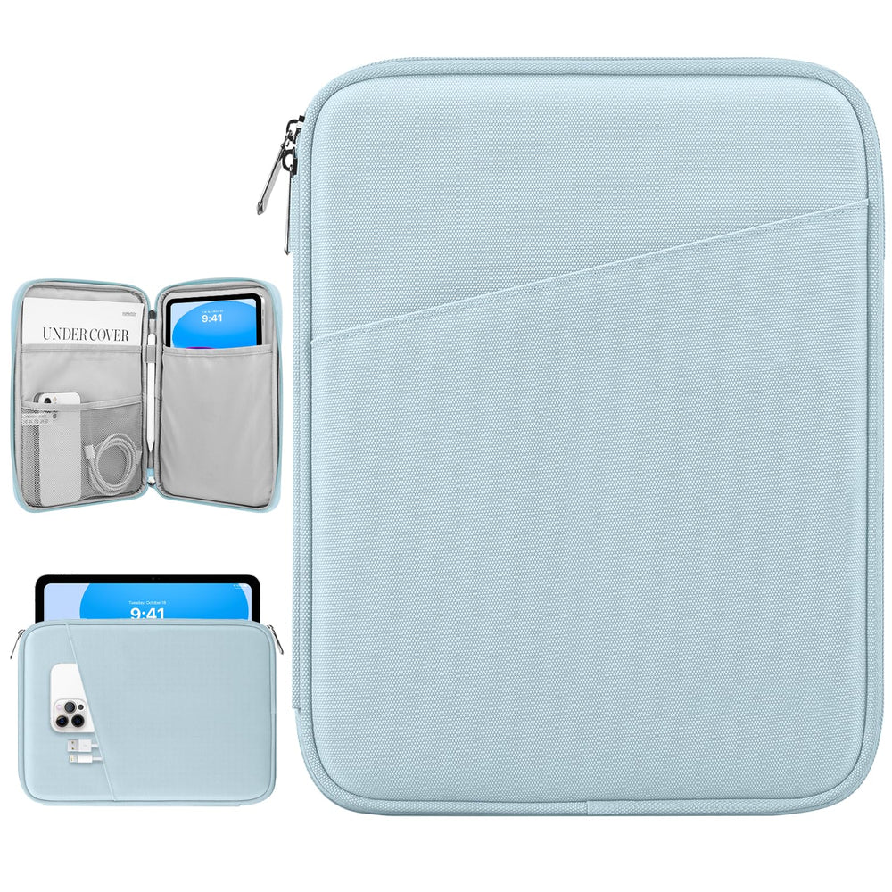 Dadanism 9-11" Tablet Sleeve Bag Carrying Case for iPad (A16) 11th Gen 11", iPad 10th Gen 10.9" Air 5/4, iPad Air M4/Pro 11", iPad 9/8/7th, Galaxy Tab A11+ Plus 11", Remarkable 2 10.3", Black
