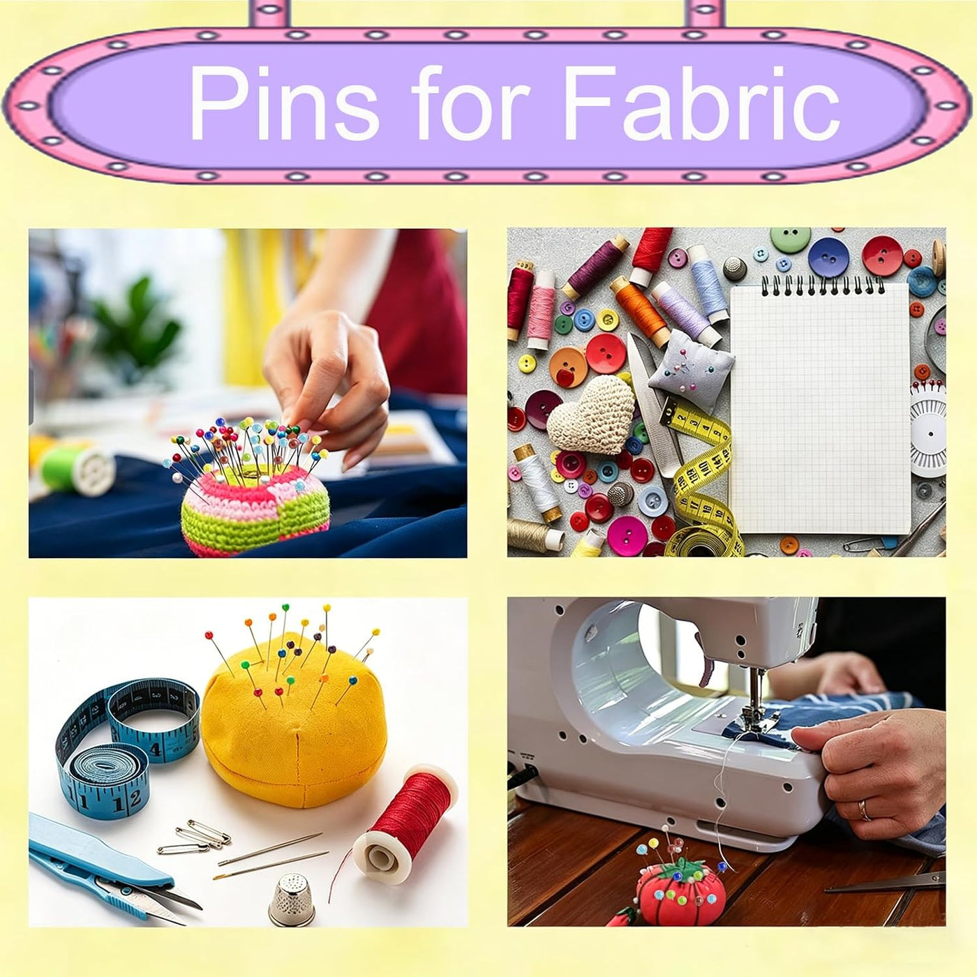 200pcs Sewing Pins for Fabric, 1.5IN Straight Pins Long, Stainless Steel Glass Ball Head Stick Pins for Fabric, Sewing, Crafts, Quilting, Corsage and Dressmaker