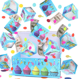BABORUI Money Surprise Box - Christmas Gift with Confetti Explosion for Women, Men, and Kids