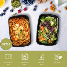 Ezalia 15 Pack- Meal Prep Containers 32oz, Plastic Food Prep Containers Reusable, Leakproof To Go Food Containers with Lids, BPA-Free, Microwave/Dishwasher/Freezer Safe
