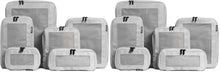 Aerotrunk Compression Packing Cubes for Travel - Luggage Organizer Bags - Double Zipper Packing Cubes for Suitcases (6-Pack, Beige)