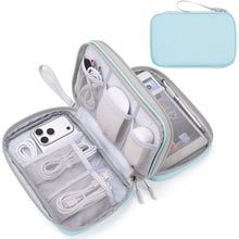 FYY Travel Cable Organizer Pouch Electronic Accessories Carry Case Portable Waterproof Double Layers All-in-One Storage Bag for Cord, Charger, Phone, Earphone Black