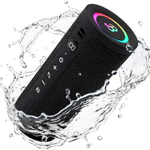 BassBloom Roar 3 Portable Bluetooth Speaker,20W Powerful Sound with JIKE Bass,IPX6 Waterproof,24H Playtime,Bluetooth 5.4,RGB Lights,Wireless TWS Pairing,Outdoor for Camping and Beach (Black)