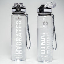 Water Bottle, 16.9 OZ Sports Water Bottles with Time Marker Wide Mouth, Motivational and Leakproof Drink Bottle, BPA Free Tritan with Carry Strap for Gym Fitness Outdoor(1 Bottle)