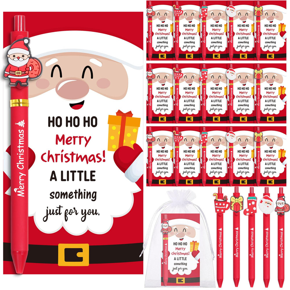 Marspark 30 Set Welcome Back to School Gifts Bulk Ballpoint Pens and Greeting Cards Set with Bags Twist Ties Composition First Day of School Gifts for Teacher Student Classroom Party Favors Supplies