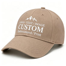 Bulk Custom Baseball Cap Personalized Hats Embroidered Hat with Your Text Logo Photo for Men Women Classic Duckbill Caps
