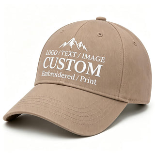 Bulk Custom Baseball Cap Personalized Hats Embroidered Hat with Your Text Logo Photo for Men Women Classic Duckbill Caps