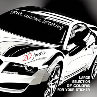 Custom Vinyl Decal with Your Name, Text, or Number – Personalized Lettering Sticker for Cars, Trucks, Boats, Windows & Laptops – 25 Colors & 30 Fonts – Weatherproof, Easy to Apply, Made in USA