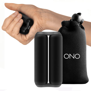 ONO Roller - Handheld Fidget Toy for Adults | Help Relieve Stress, Anxiety, Tension | Promotes Focus, Clarity | Compact, Portable Design (Black, Junior Size - ABS Plastic)