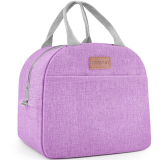 Lunch Bag for Women & Men Adult Insulated Lunch Box, Small Leakproof Cooler Food Lunch Containers Reusable High Capacity Lunch Tote Bags for Work, Travel, Outdoor (Grey)