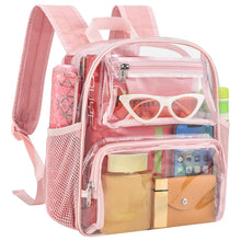 MAY TREE Clear Backpack Stadium Approved for Women and Men, Clear Bag for Stadium Events, Transparent bag for Concert Sporting Festival, Black