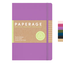 PAPERAGE Recycled Lined Journal Notebook, (Kraft), 160 Pages, Medium 5.6 in x 8 in - 100 GSM Thick Paper – College Ruled, Hardcover Journaling Notebook for Work, School & Note Taking