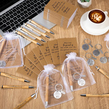 Kosiz 50 Sets Employee Appreciation Gifts Bulk Thank You Notebooks Bamboo Pens Keychains Social Worker Appreciation Gifts for Coworkers Staff Employee Students
