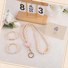 BESARME Teacher Appreciation Gifts, Teacher Gifts Teachers Bracelet with Wooden Beaded Teacher Lanyard Thank You Cards for Women