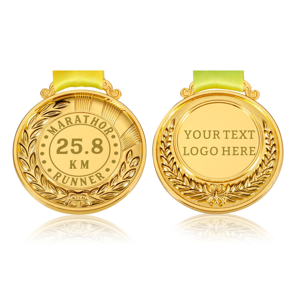 Custom Medals for Awards with Logo Text Make Your Own Medals for Kids Adults Personalized Medals for School Sports Office Team Rewards Party Favors Customized Medallions with Neck Ribbon