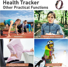 Fitness Tracker with Step Counter/Calories/Stopwatch, Activity Tracker, Health Tracker with Heart Rate Monitor, Sleep Tracker,1.10''AMOLED Touch Color Screen, Pedometer Watch for Women Men