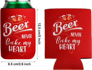 8 Pcs Insulated Neoprene Can Cooler Sleeves for Drink, Collapsible Beverages Drink Holders with Funny Quotes Beverage Cooler Sleeves Bulk for Soda Cans, Bottles, Bbqs, Party Favors (4.9 x 3.7 Inch)