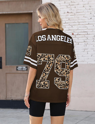 Jersey Shirts for Women Oversized Graphic Tees Men Y2K Tops V Neck Cute Streetwear T Shirt Football Jersey