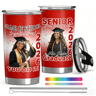 Personalized Tumbler with Photo Text Logo, Made in USA 20 oz Custom Stainless Steel Coffee Mug with Lid, Custom Cup Gift for Dad, Mom, Friends, gift for father's day