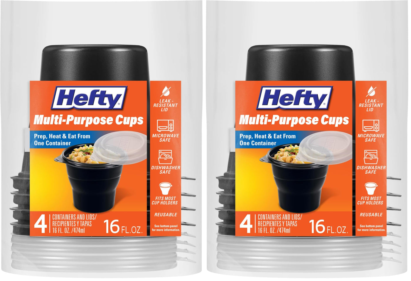 Hefty Disposable Hot Cups with Lids, Insulated Paper Coffee Cups for Tea, Cocoa and Hot Beverages, Leak Resistant Single Use Drink Cups, 16 Ounce, 20 Count