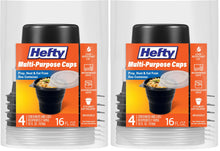 Hefty Disposable Hot Cups with Lids, Insulated Paper Coffee Cups for Tea, Cocoa and Hot Beverages, Leak Resistant Single Use Drink Cups, 16 Ounce, 20 Count