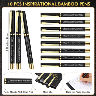 Marspark 10 Set Differen Marker Employee Appreciation Gift Inspirational A5 Leather Notepad with Motivational Pen Thank You Gift for Men Women Cna Nurse Volunteer Staff Team Office Teacher Fathers Day